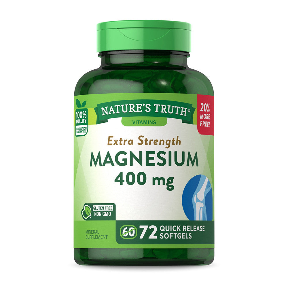 Natures Truth Magnesium 400Mg Softgel, 72 Ea
